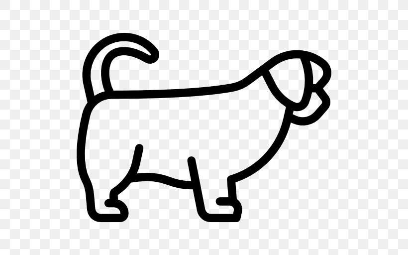 Shih Tzu Bullmastiff Clip Art, PNG, 512x512px, Shih Tzu, Animal, Area, Black And White, Breed Download Free