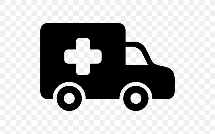 Ambulance, PNG, 512x512px, Ambulance, Area, Black, Black And White, Emergency Download Free