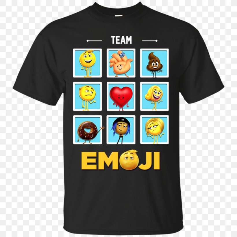 T-shirt Hoodie Top The Emoji Movie Team, PNG, 1024x1024px, Tshirt, Active Shirt, Bluza, Brand, Clothing Sizes Download Free