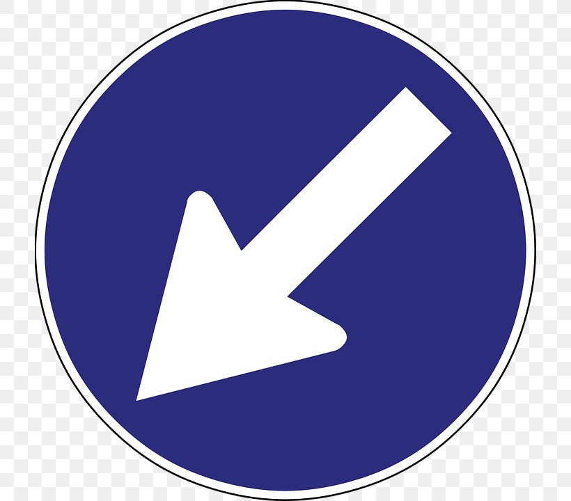 Traffic Sign Mandatory Sign Download Arrow, PNG, 720x720px, Traffic Sign, Blue, Cobalt Blue, Electric Blue, Logo Download Free