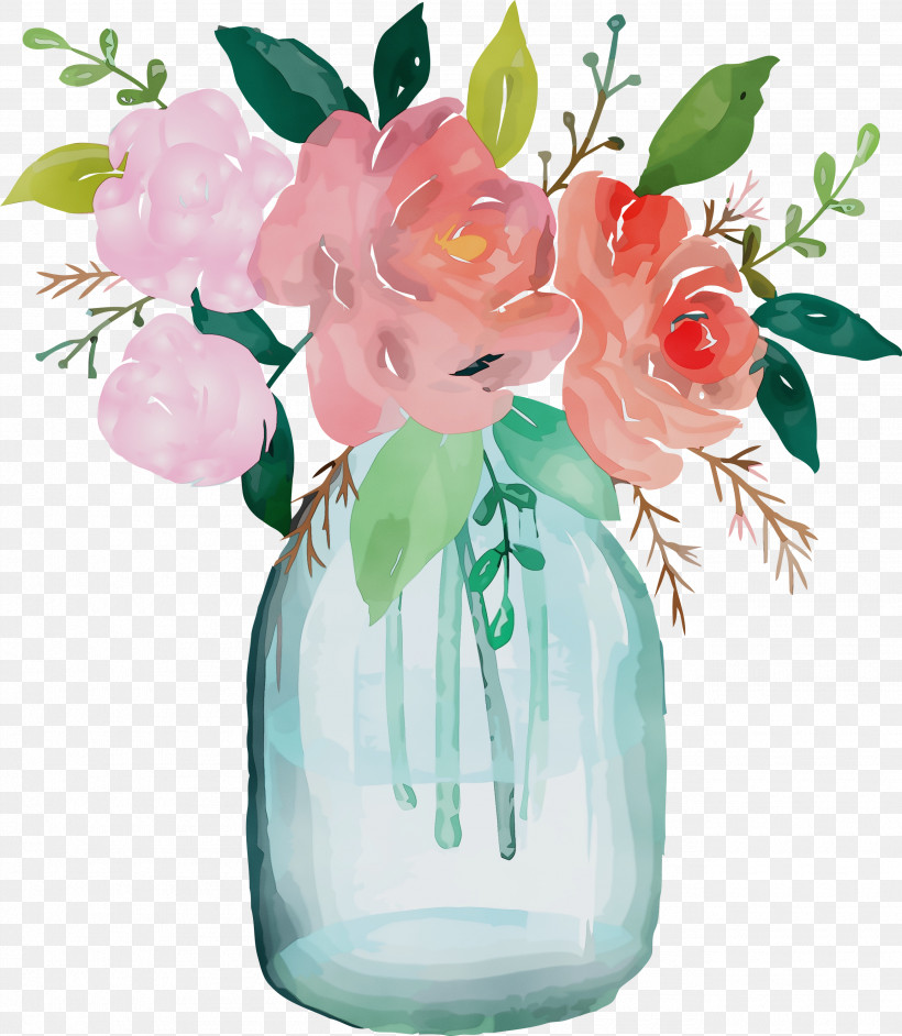 Artificial Flower, PNG, 2610x3000px, Watercolor Mason Jar, Artifact, Artificial Flower, Bouquet, Cut Flowers Download Free