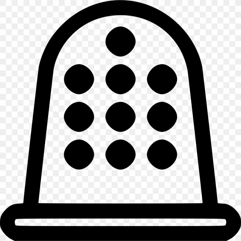 Thimble Clip Art, PNG, 980x982px, Thimble, Area, Black, Black And White, Clothing Download Free