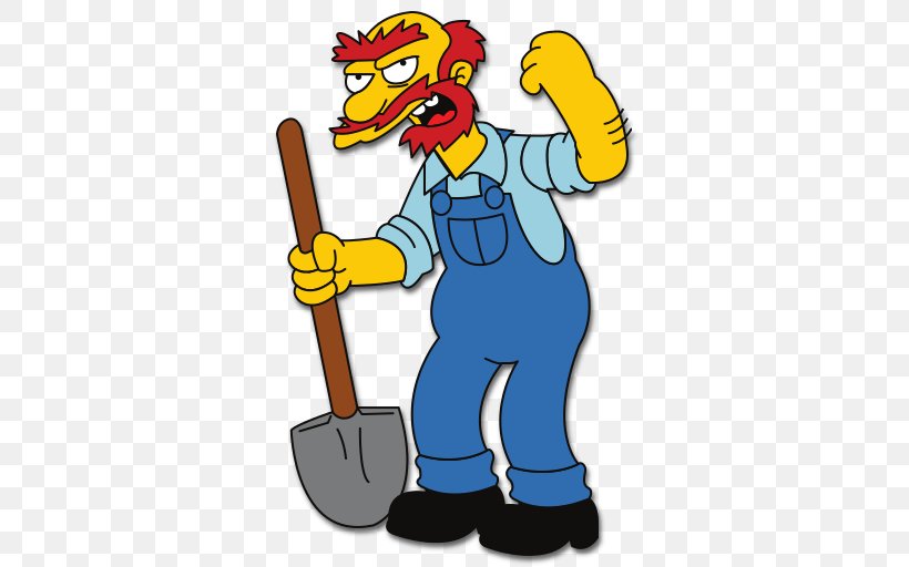 Groundskeeper Willie Homer Simpson Springfield Elementary School, PNG, 512x512px, Groundskeeper Willie, Art, Cartoon, Character, Dan Castellaneta Download Free