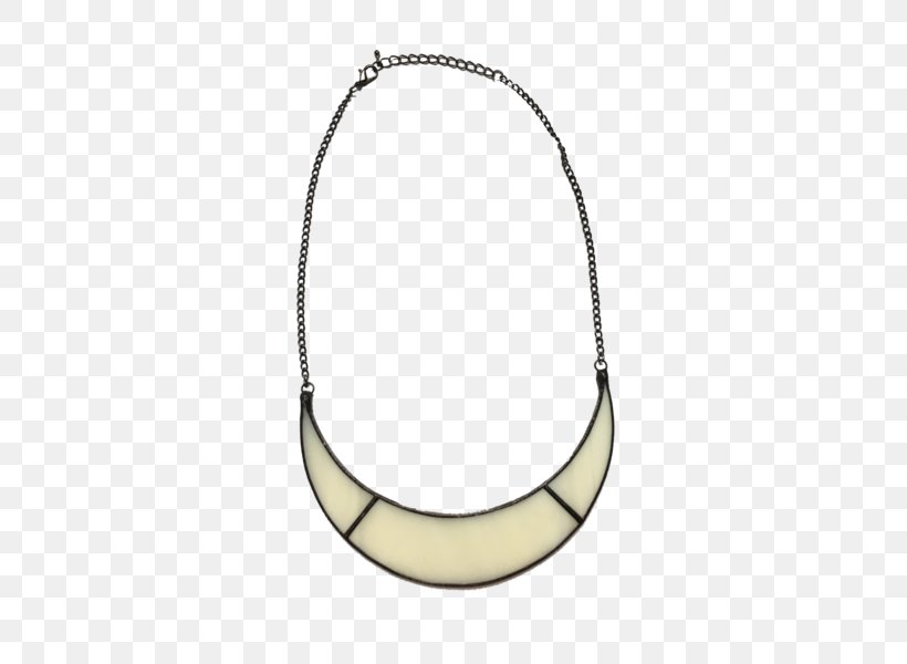 Necklace Jewellery Crescent Charms & Pendants Milk Glass, PNG, 450x600px, Necklace, Body Jewellery, Body Jewelry, Chain, Charms Pendants Download Free