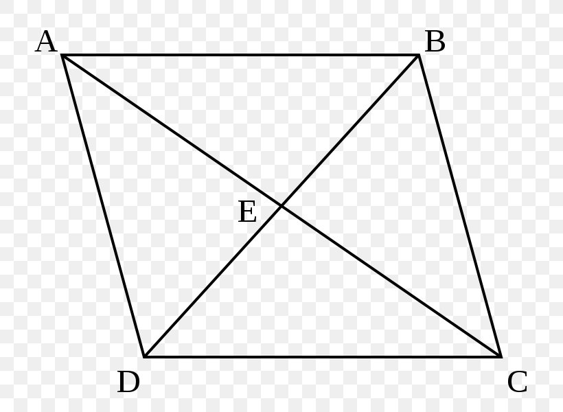 Triangle Area Parallelogram Quadrilateral, PNG, 800x600px, Triangle, Area, Black And White, Congruence, Diagonal Download Free