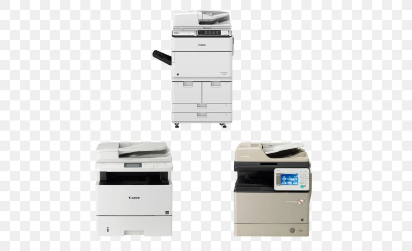 Multi-function Printer Canon Paper Photocopier, PNG, 500x500px, Multifunction Printer, Automatic Document Feeder, Canon, Electronic Device, Ink Download Free