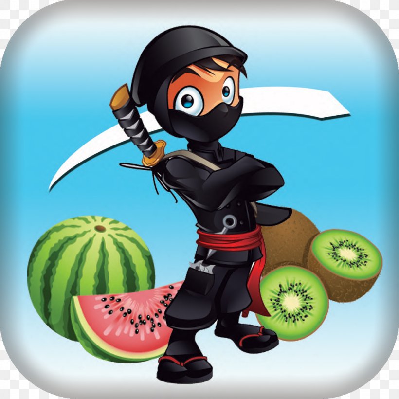 Samurai Fruit Watermelon Warrior, PNG, 1024x1024px, Samurai, App Store, Cartoon, Citrullus, Cucumber Download Free