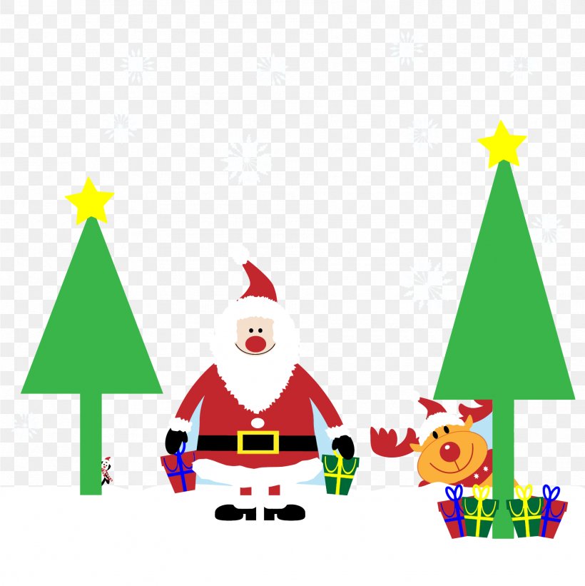 Santa Claus Reindeer Christmas Card Gift, PNG, 1884x1888px, Santa Claus, Area, Art, Child, Christmas Download Free