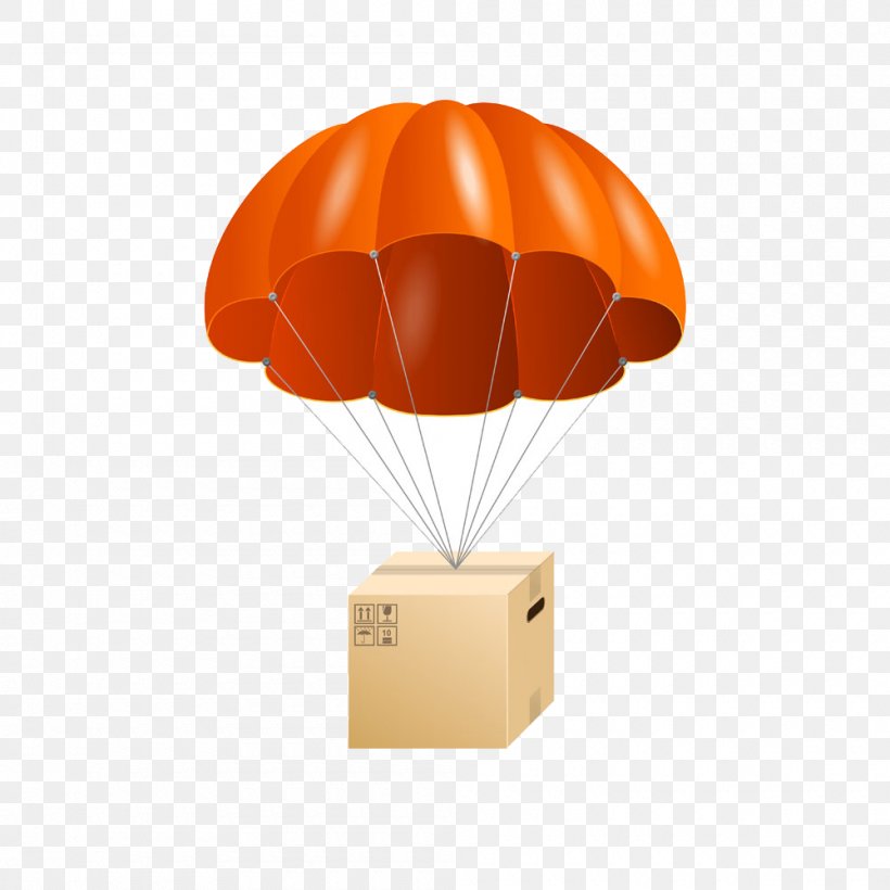 Parachute Royalty-free Illustration, PNG, 1000x1000px, Parachute, Box, Gift, Hot Air Balloon, Lamp Download Free