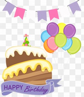 Happy Birthday Cake Clip Art Image - Birthday Party Gift Flower Bouquet Anniversary PNG
