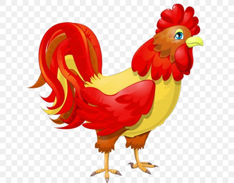Chicken Rooster Sticker, PNG, 640x640px, Chicken, Beak, Bird, Digital Image, Fowl Download Free