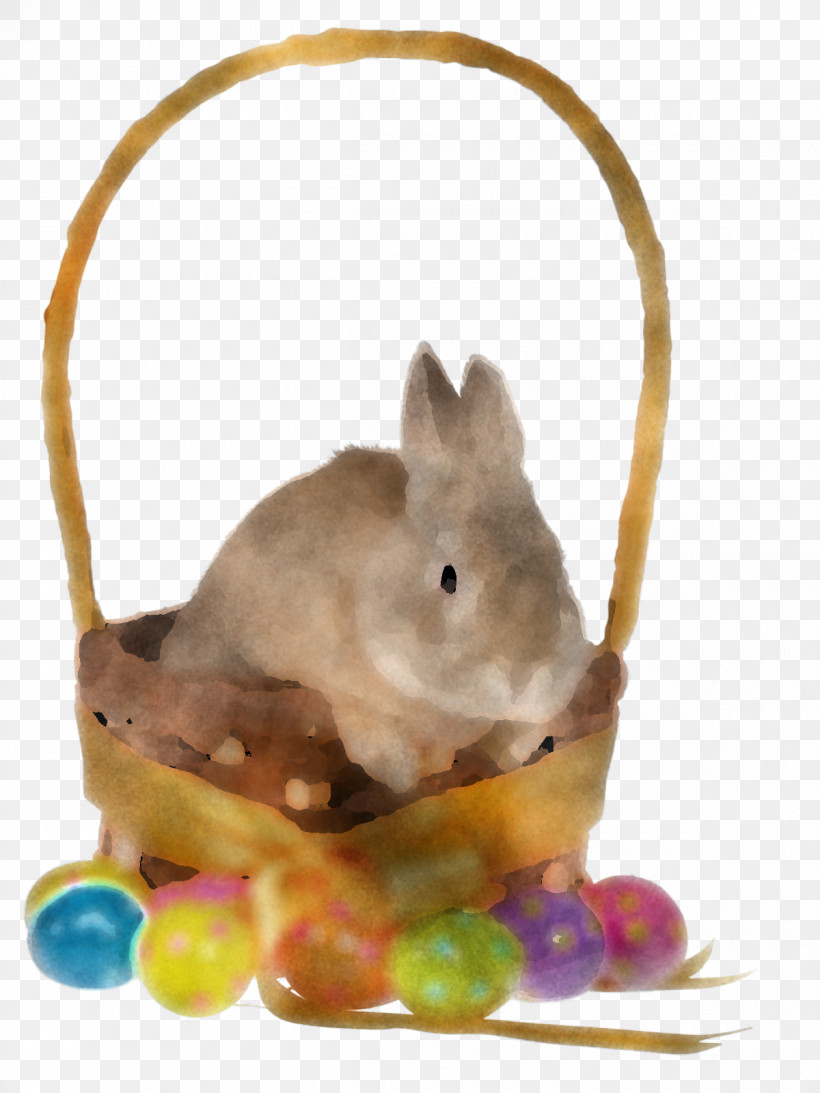 Cute Easter Basket With Eggs Happy Easter Day Basket, PNG, 1200x1600px, Cute Easter Basket With Eggs, Animal Figure, Basket, Beige, Easter Bunny Download Free