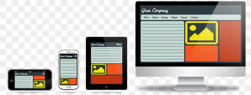 Responsive Web Design Web Development Professional Web Design, PNG, 2082x793px, Responsive Web Design, Brand, Cellular Network, Communication, Communication Device Download Free