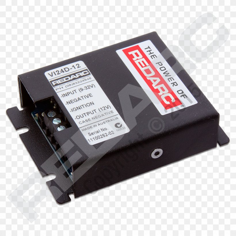 Battery Charger Redarc Electronics Voltage Converter Electric Potential Difference, PNG, 1000x1000px, Battery Charger, Adapter, Ampere, Battery Management System, Boost Converter Download Free