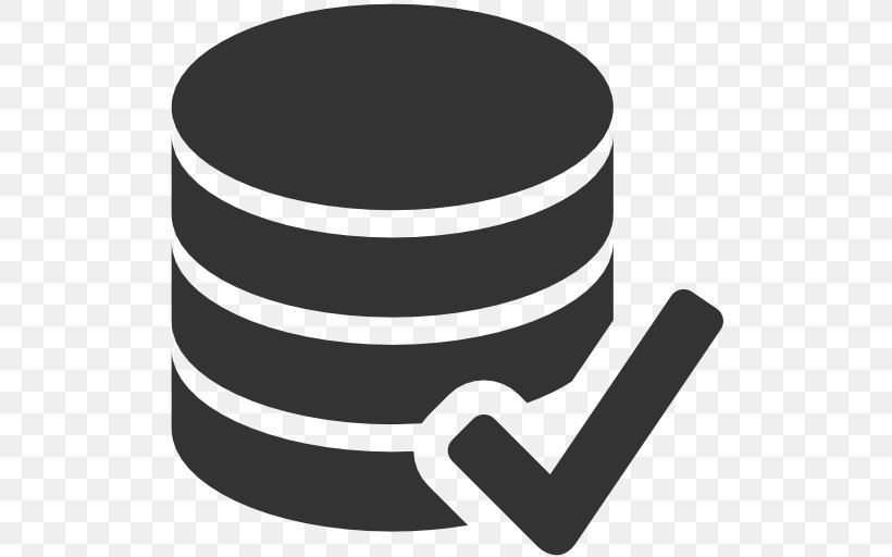 Database Download, PNG, 512x512px, Database, Black And White, Cylinder, Flat File Database, Information Download Free