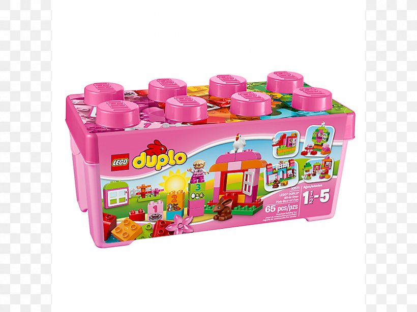 Lego Duplo LEGO 10571 DUPLO All-in-One Pink Box Of Fun Educational Toys, PNG, 840x630px, Lego Duplo, Construction Set, Educational Toys, Funko, Kmart Download Free