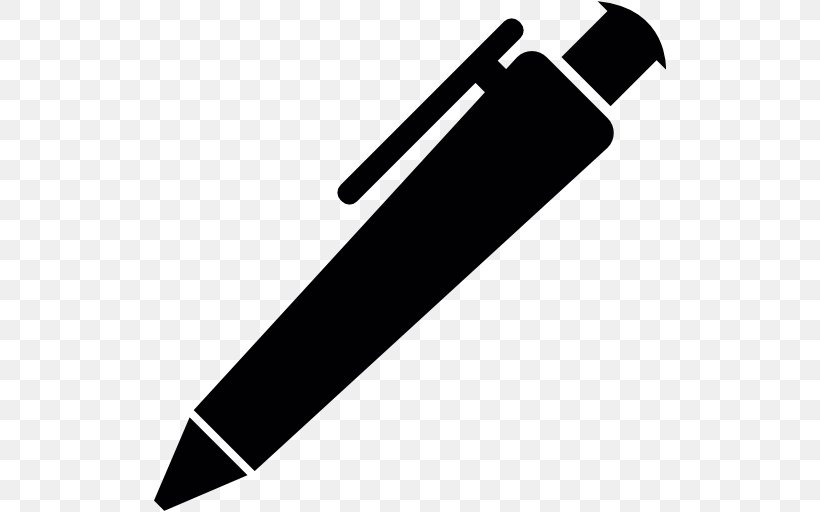 Ballpoint Pen, PNG, 512x512px, Ballpoint Pen, Black And White, Clipboard, Cold Weapon, Drawing Download Free