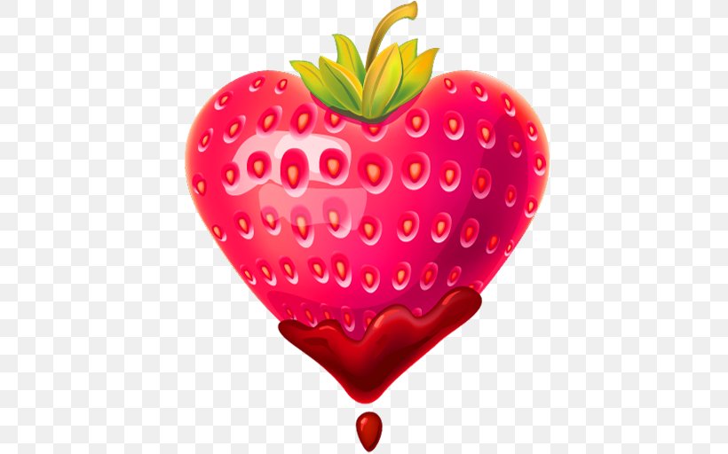 Strawberry Heart Icon, PNG, 512x512px, Strawberry, Chocolate, Chocolate Fountain, Chocolatecovered Fruit, Diet Food Download Free