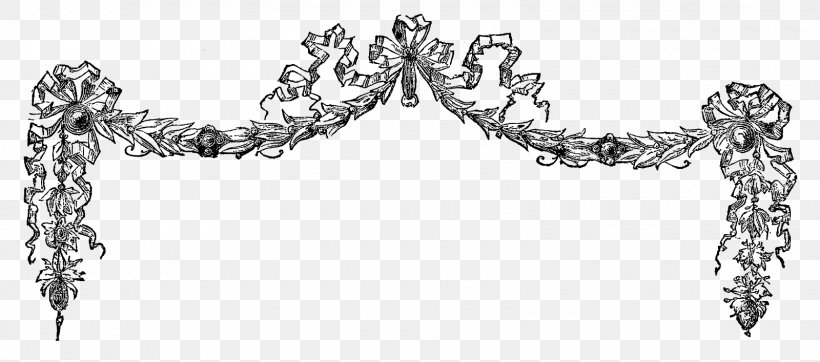 Borders And Frames Clip Art, PNG, 1600x707px, Borders And Frames, Art, Black And White, Body Jewelry, Decorative Arts Download Free