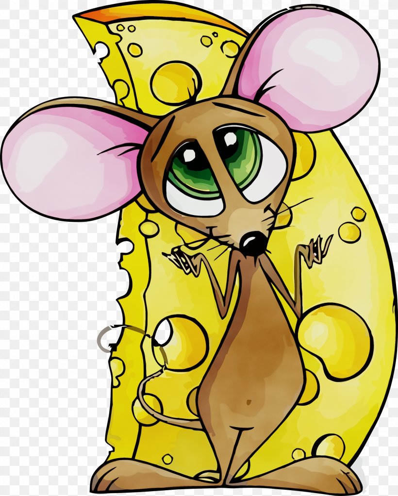 Cartoon Yellow Mouse Pest, PNG, 2405x3000px, Watercolor, Cartoon, Mouse, Paint, Pest Download Free