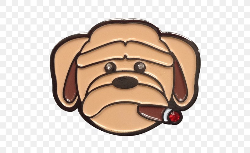 ReadyGolf Cigar-Smoking-Dog-Ball-Marker & Hat Clip Product Snout Cartoon, PNG, 500x500px, Dog, Carnivoran, Cartoon, Cigar, Dog Like Mammal Download Free