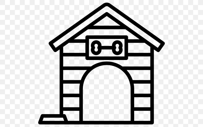 Dog Houses Kennel Clip Art, PNG, 512x512px, Dog, Area, Artwork, Black And White, Dog Houses Download Free
