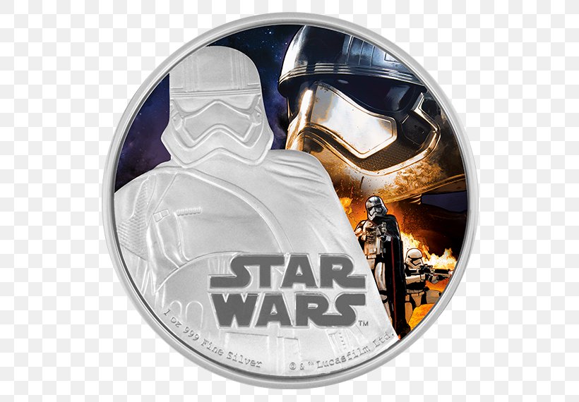 Captain Phasma New Zealand Kylo Ren Star Wars Silver, PNG, 570x570px, Captain Phasma, Anakin Skywalker, Brand, Coin, Gold Download Free