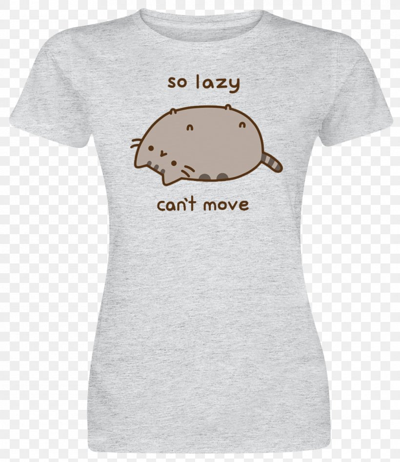 Cat Pusheen Men's So Lazy Move T-Shirt GIF Tenor, PNG, 1038x1200px, Cat, Animation, Beaver, Cartoon, Clothing Download Free