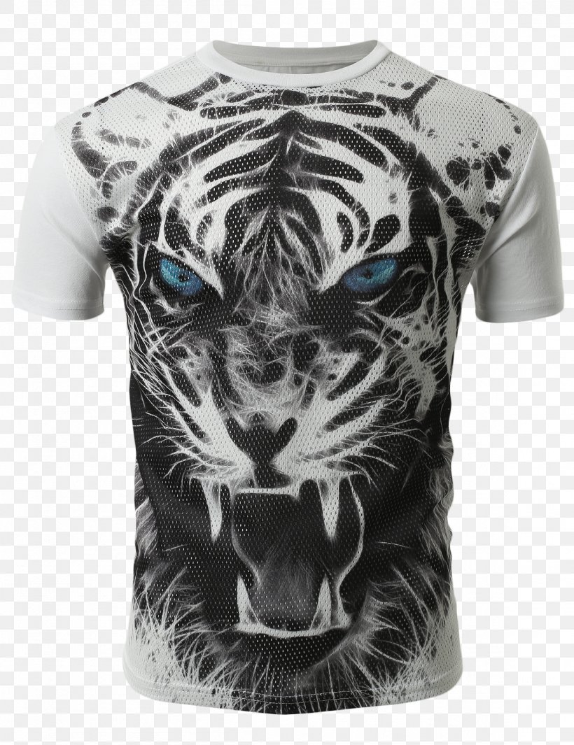 Printed T-shirt Hoodie Tiger, PNG, 1154x1500px, Tshirt, Animal Print, Big Cats, Black, Bluza Download Free
