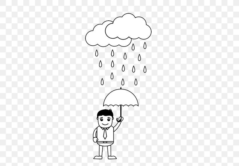Rain Umbrella, PNG, 580x571px, Rain, Area, Black, Black And White, Boy Download Free