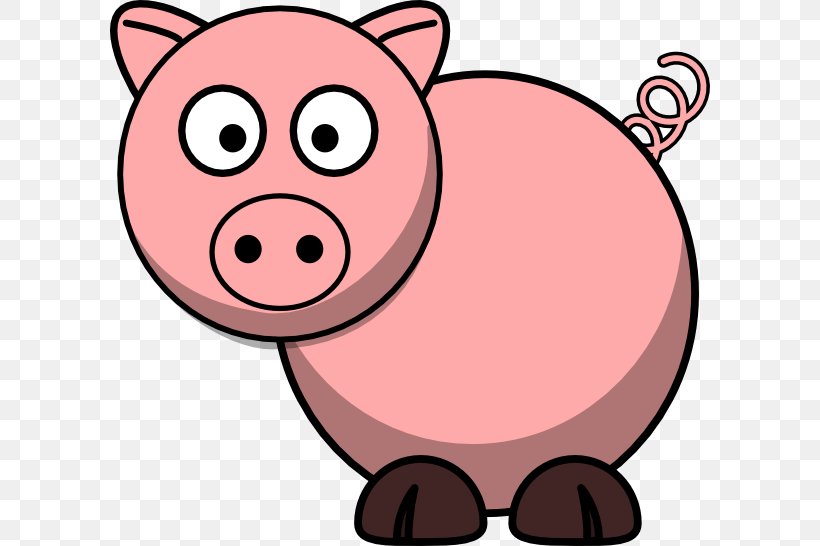 Domestic Pig Free Content Clip Art, PNG, 600x546px, Pig, Animation, Blog, Cartoon, Domestic Pig Download Free