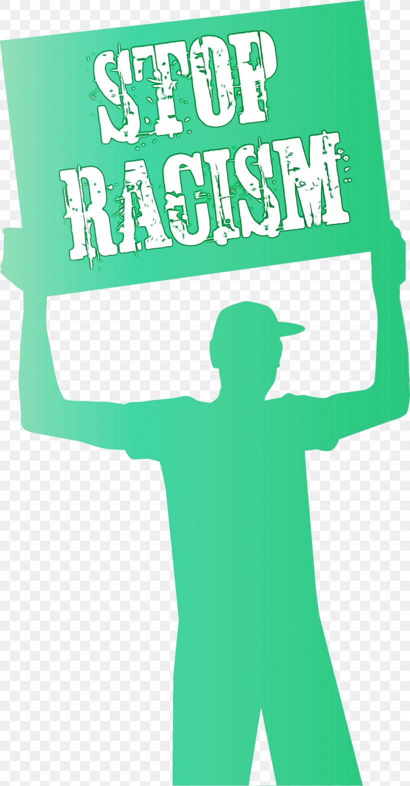 Logo Poster Text Green Joint, PNG, 1566x2999px, Stop Racism, Area, Behavior, Green, Human Download Free