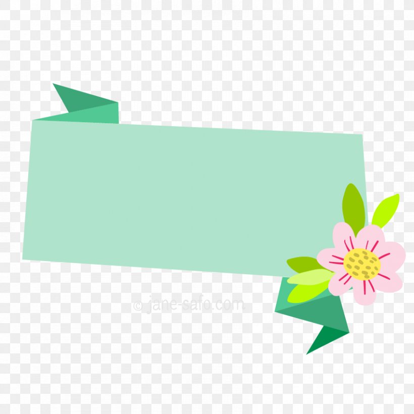 Paper Graphics Green Product Design Rectangle, PNG, 850x850px, Paper, Flower, Grass, Green, Leaf Download Free