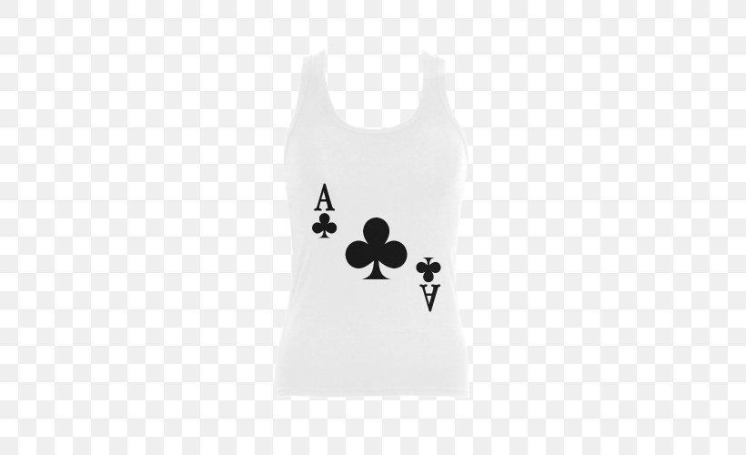 T-shirt Clothing Gilets Ace Of Spades Playing Card, PNG, 500x500px, Tshirt, Ace, Ace Of Spades, Active Tank, Black Download Free