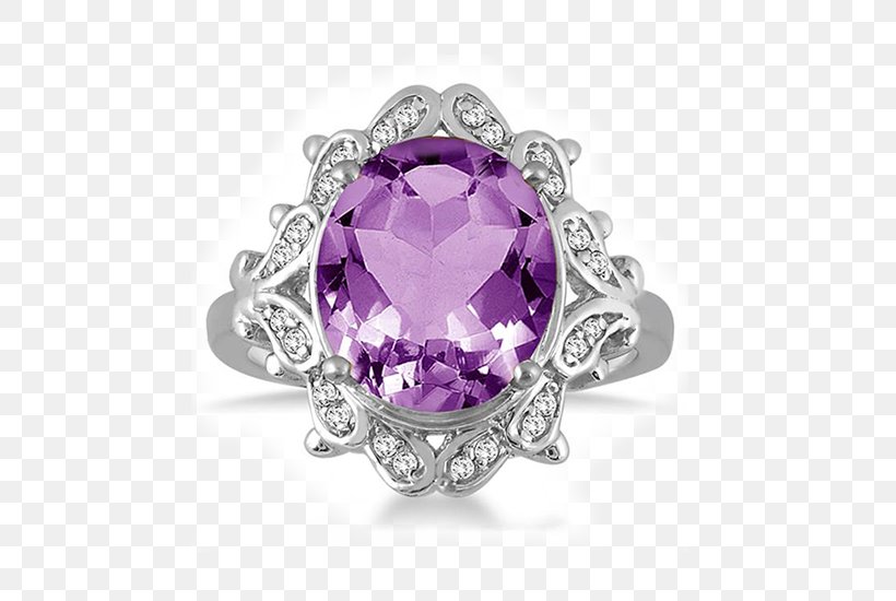 Amethyst Diamond Ring Purple Ruby, PNG, 550x550px, Amethyst, Body Jewelry, Diamond, Diamond Color, Diamond Cut Download Free