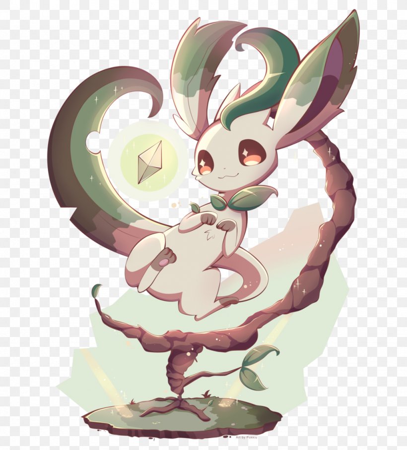 Pokémon Sun And Moon Leafeon Pokémon Diamond And Pearl Eevee, PNG, 1024x1134px, Leafeon, Art, Cartoon, Drawing, Easter Bunny Download Free