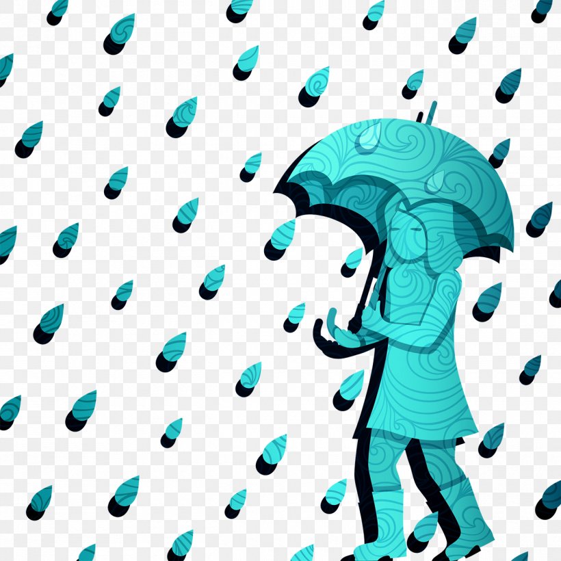 Rain Umbrella Cartoon Clip Art, PNG, 1300x1300px, Watercolor, Cartoon, Flower, Frame, Heart Download Free