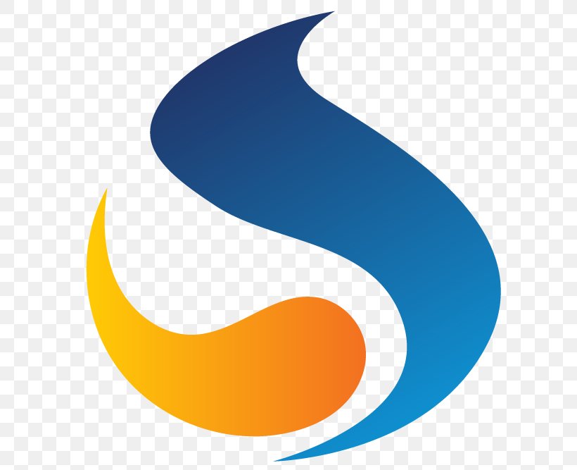 Logo Desktop Wallpaper Crescent, PNG, 667x667px, Logo, Blue, Computer, Crescent, Orange Download Free
