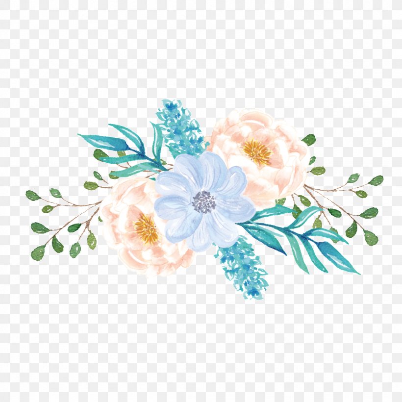 Image Design Flower, PNG, 1024x1024px, Flower, Aqua, Blue, Bouquet, Cut Flowers Download Free