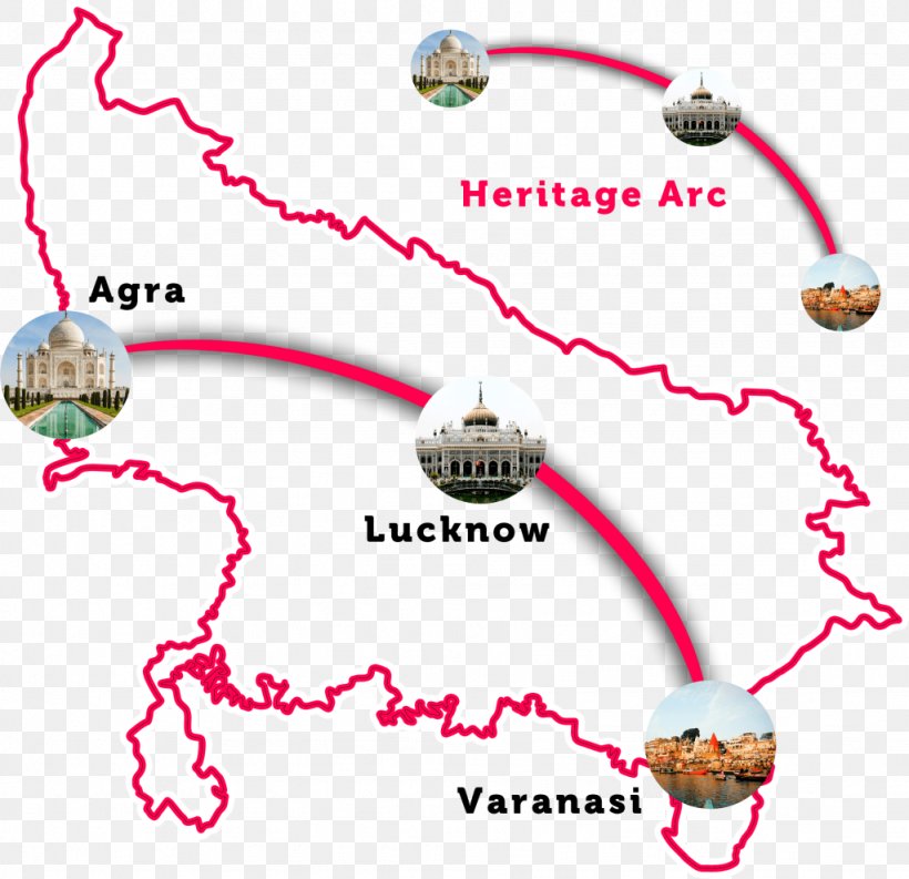 Uttar Pradesh Heritage Arc Varanasi Lucknow Agra Uttar Pradesh Tourism, PNG, 1024x991px, Watercolor, Cartoon, Flower, Frame, Heart Download Free