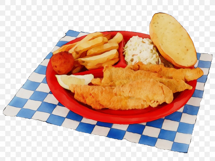 Fish And Chips, PNG, 900x675px, Watercolor, Chicken And Chips, Chicken Fingers, Chicken Nugget, Deep Frying Download Free
