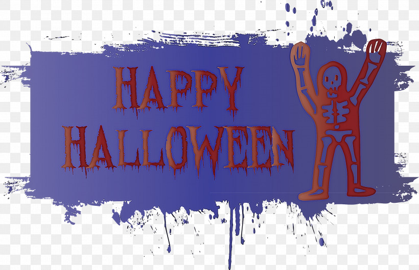 Happy Halloween, PNG, 2999x1939px, Happy Halloween, Grunge, Installation Art, Logo, Performance Art Download Free