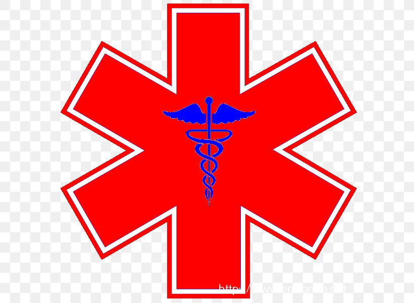 Star Of Life Emergency Medical Services Paramedic Emergency Medical Technician, PNG, 600x600px, Star Of Life, Ambulance, Area, Cross, Decal Download Free