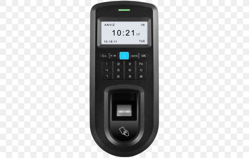 Access Control Time And Attendance Fingerprint Biometrics Security Alarms & Systems, PNG, 520x520px, Access Control, Biometric Device, Biometrics, Electronic Lock, Electronics Download Free