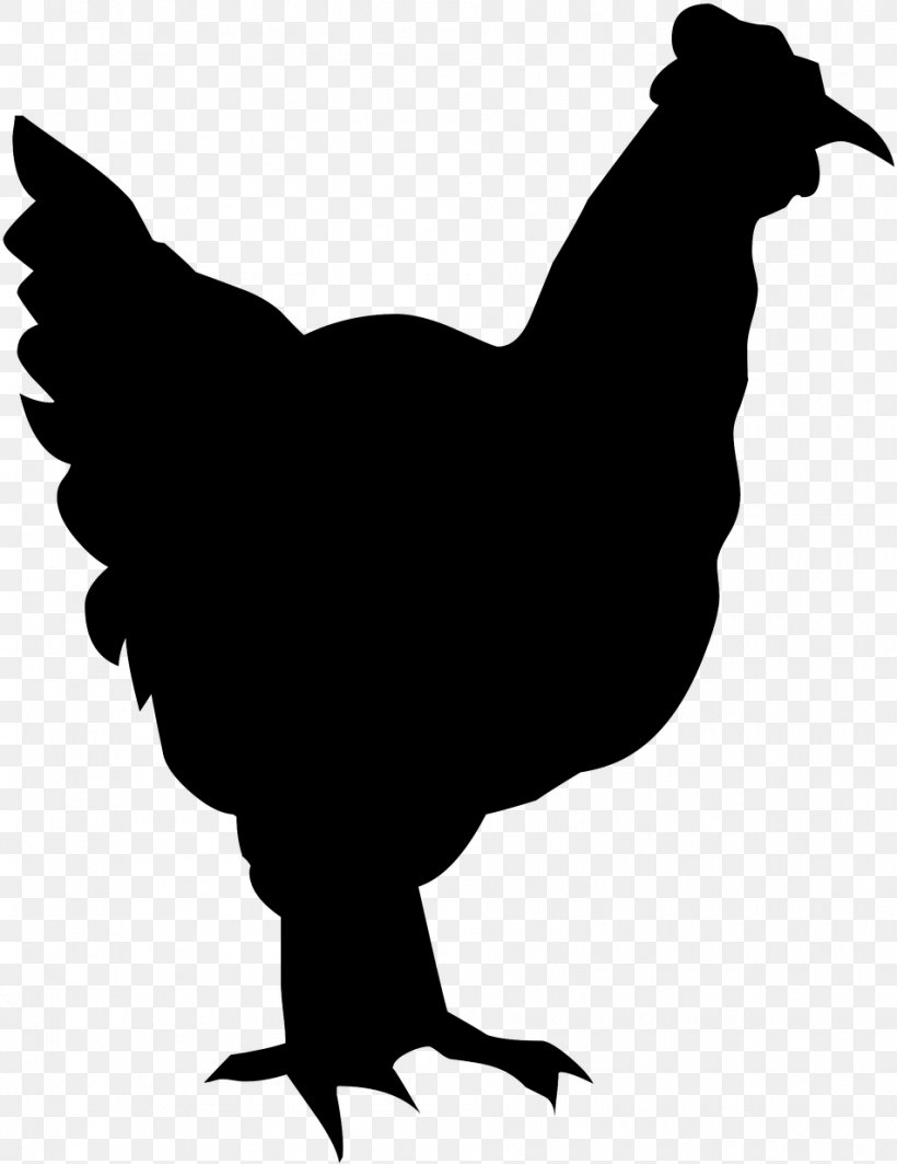 Chicken Rooster Bird Beak Silhouette, PNG, 952x1235px, Chicken, Beak, Bird, Livestock, Rooster Download Free