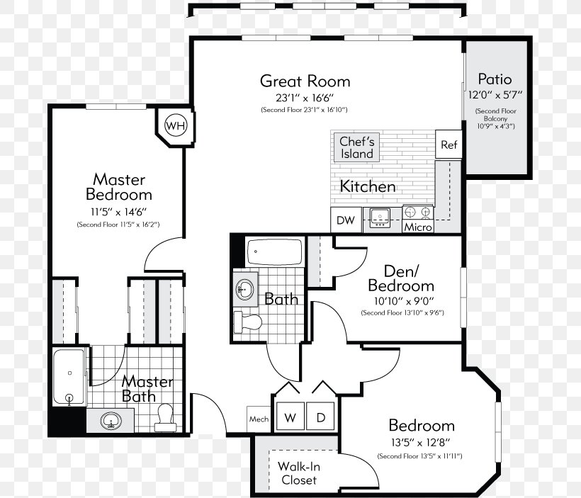 Concord Mews Apartments Arlington Floor Plan Renting, PNG, 685x703px, Arlington, Apartment, Area, Bed, Bedroom Download Free
