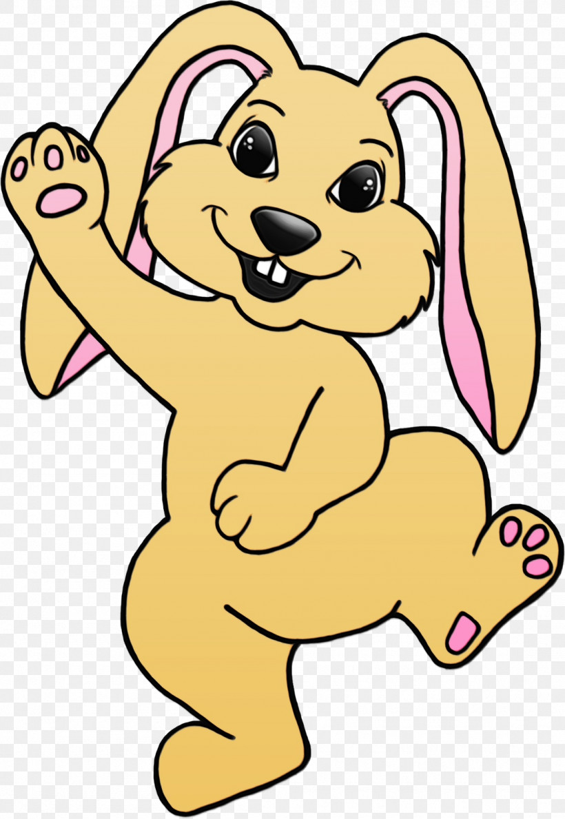 Puppy Dog Character Cartoon Yellow, PNG, 1103x1600px, Watercolor, Animal, Animal Figure, Cartoon, Character Download Free