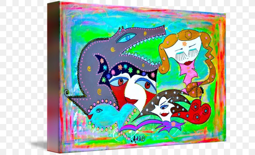Visual Arts Gallery Wrap Canvas, PNG, 650x500px, Art, Canvas, Cartoon, Gallery Wrap, Panic Download Free
