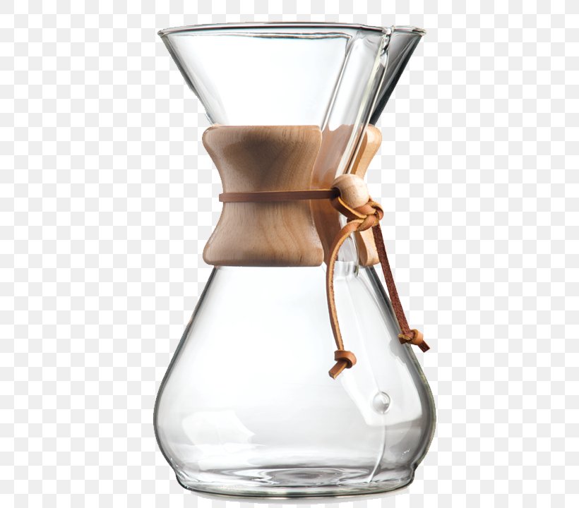 Chemex Coffeemaker Chemex Eight Cup Classic Chemex Six Cup Glass Handle, PNG, 675x720px, Coffee, Barware, Borosilicate Glass, Brewed Coffee, Chemex Coffeemaker Download Free