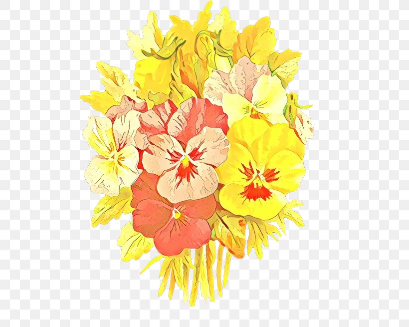 Flower Yellow Bouquet Cut Flowers Plant, PNG, 500x655px, Cartoon, Bouquet, Cut Flowers, Flower, Flowering Plant Download Free